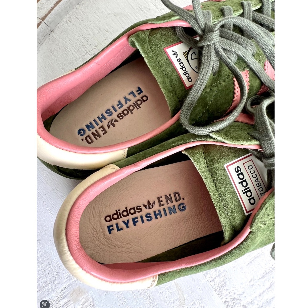 END. x ADIDAS Tobacco 'Fly Fishing' Sneakers in Pine/Gum - NWOB - 11 - Picture 9 of 12
